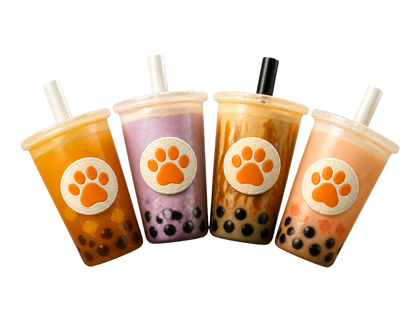 Cuatro bebidas Buba Tea