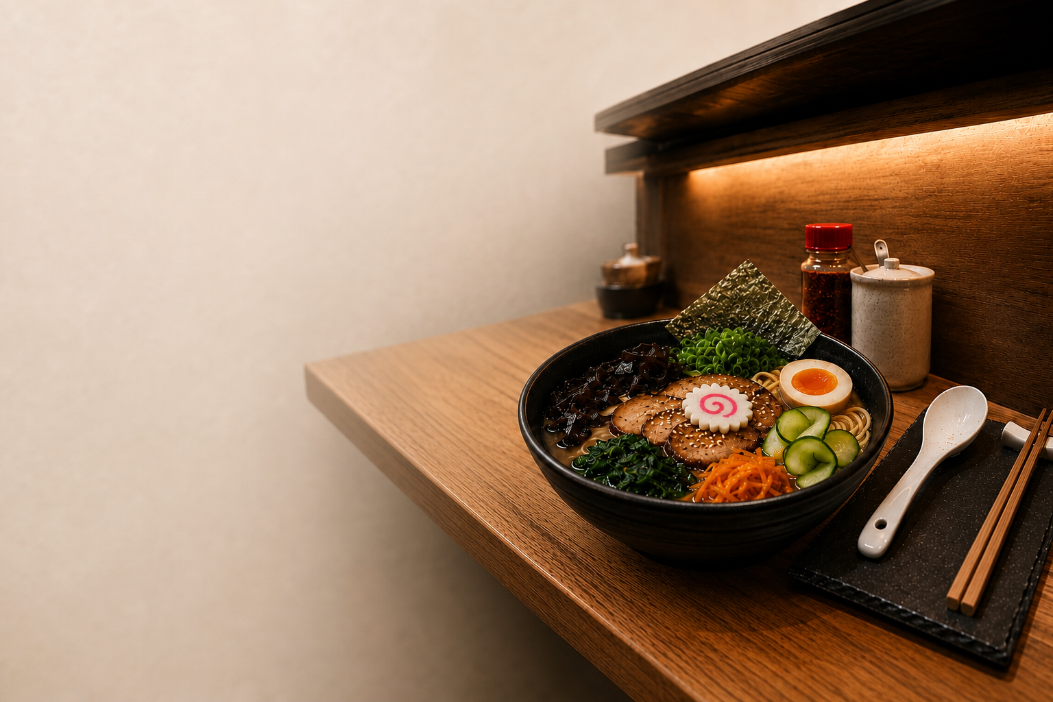 Barra de Joki con un bowl de ramen artesanal